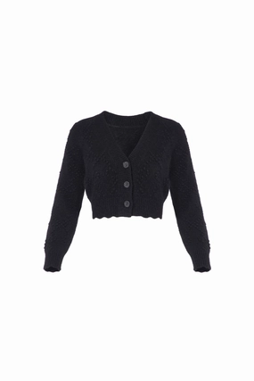 Bow Stitch Cropped Cardigan Bow Stitch Cropped Cardigan