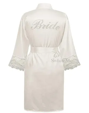 Bride Bridesmaid Floral Robe Satin Rayon Robe