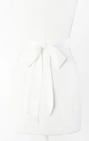 Bridesmaid Sash ~ Ivory Luxe Satin