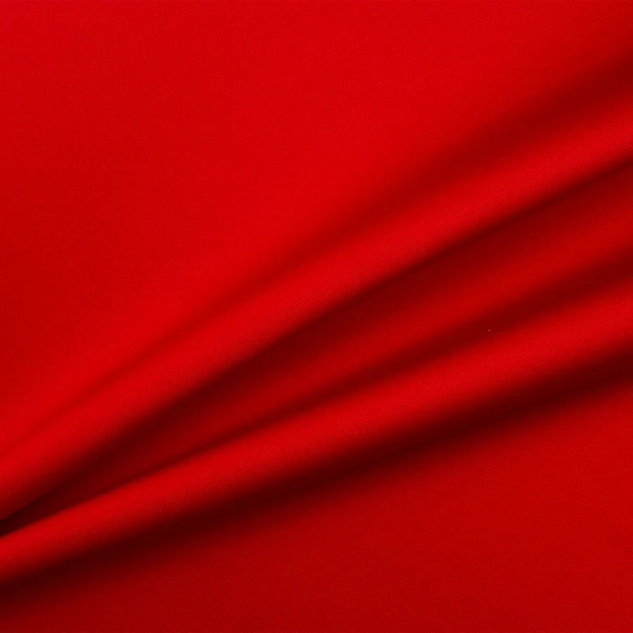 Bright Red Double Faced Duchess Satin & Mikado