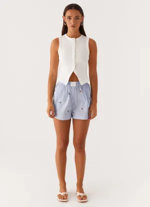 Brightwell Boxer Shorts - Blue Strawberry Brightwell Boxer Shorts - Blue Strawberry