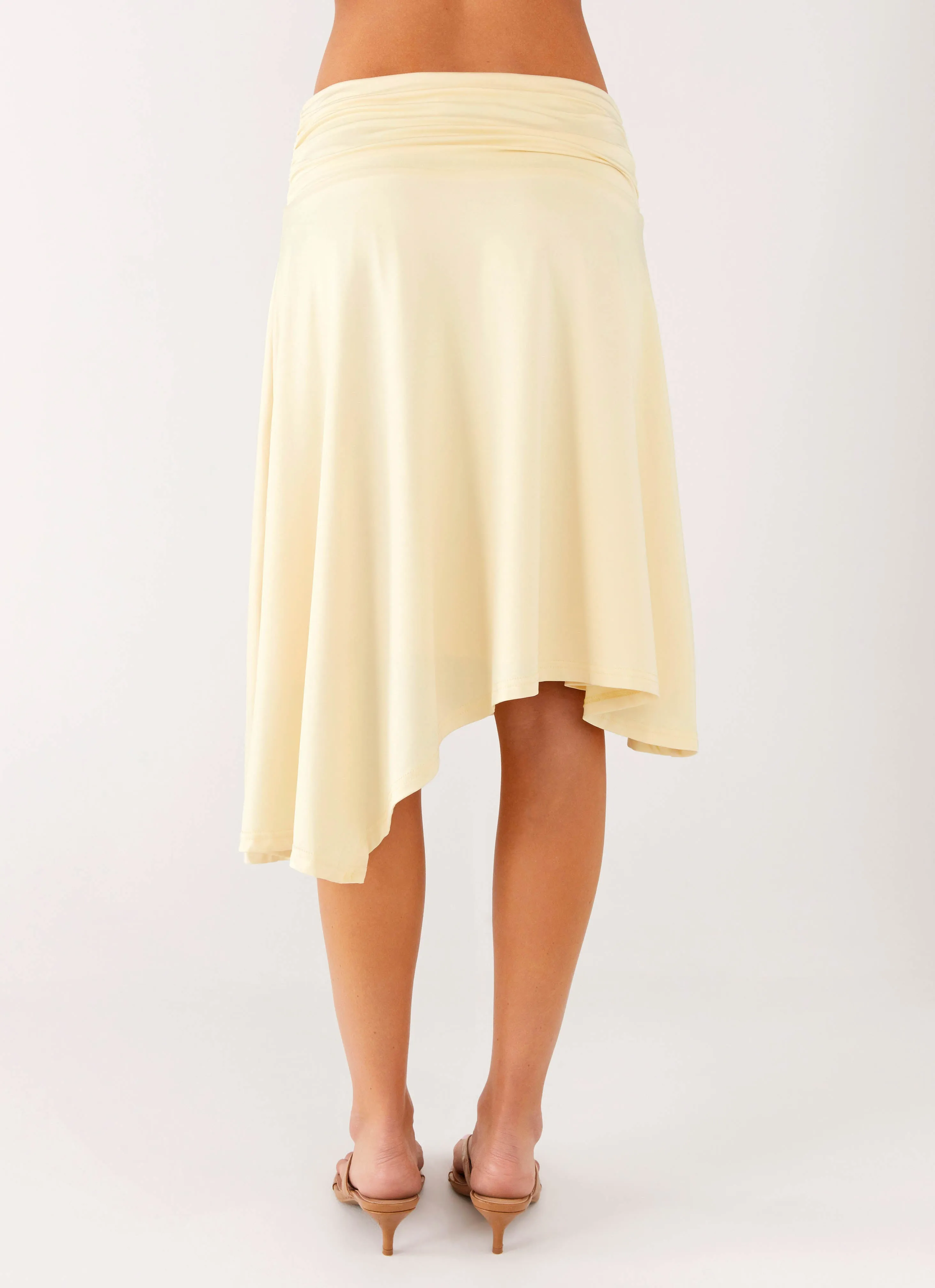 Brisa Midi Skirt - Butter