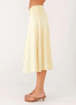 Brisa Midi Skirt - Butter Brisa Midi Skirt - Butter
