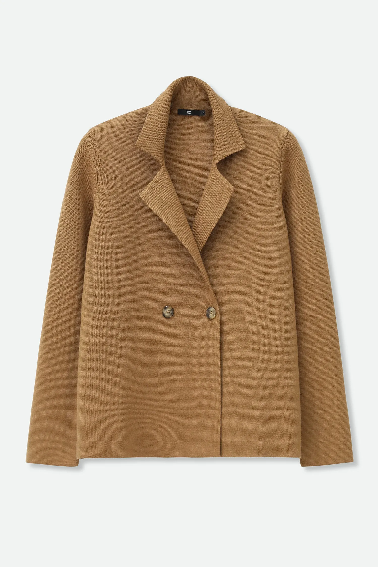 BRISIO DOUBLE BREASTED BLAZER IN ITALIAN COTTON