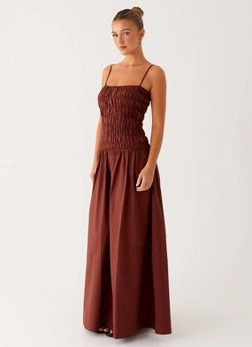 Brooke Maxi Dress - Chocolate Brooke Maxi Dress - Chocolate