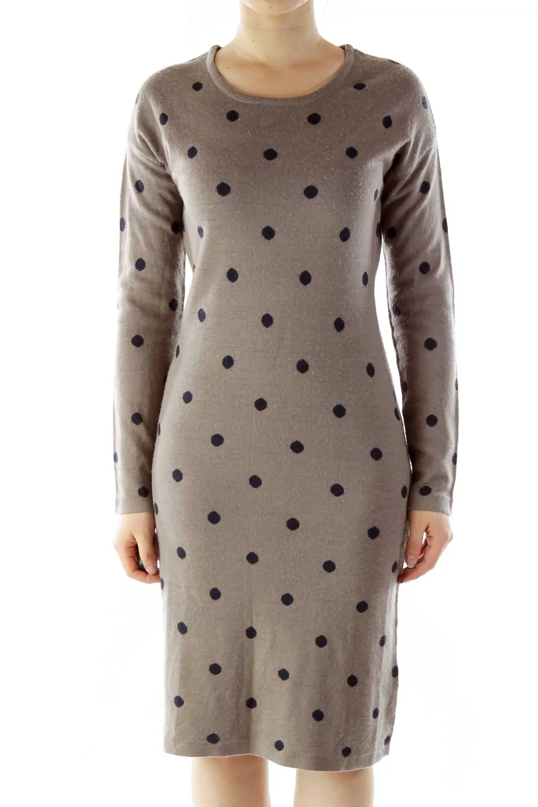 Brown Merino Wool Dress