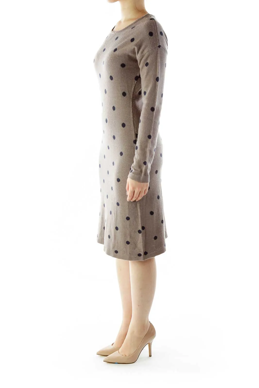 Brown Merino Wool Dress