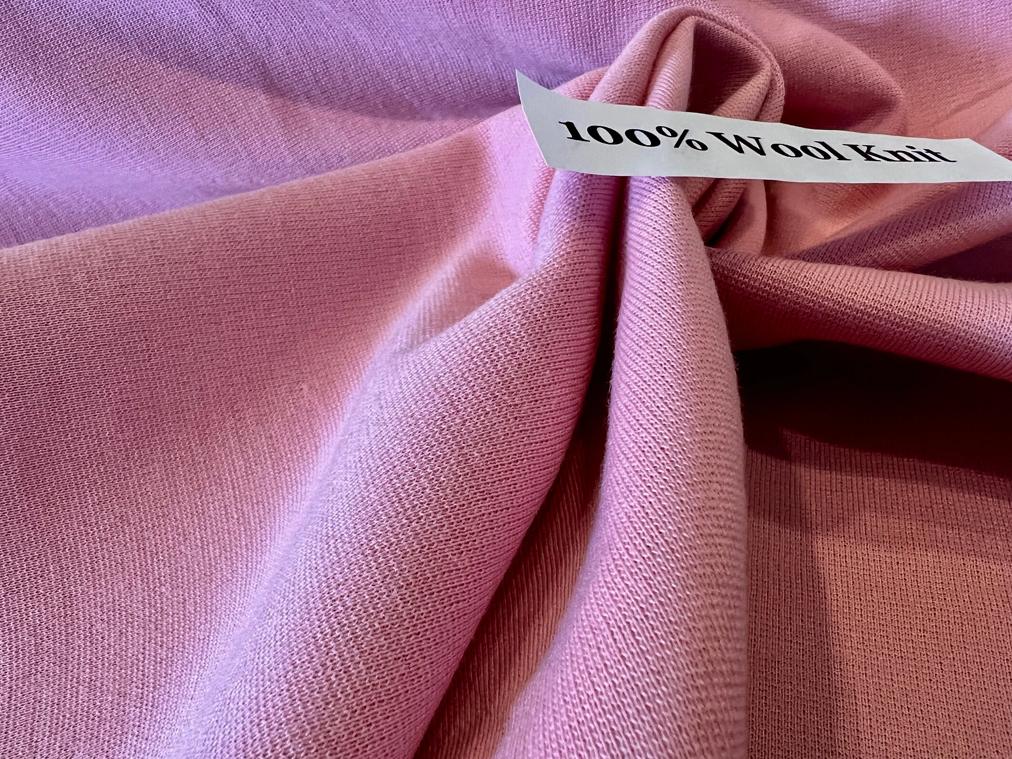 Bubblegum Pink 100% Wool Double  Knit 50% Off!!!!    1/4 Metre Price