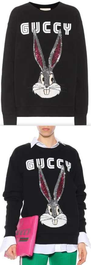 Bugs Bunny Embellished Cotton Sweatshirt