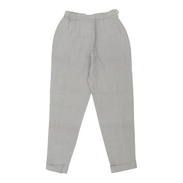 Burberry Trousers - 26W UK 8 Grey Viscose