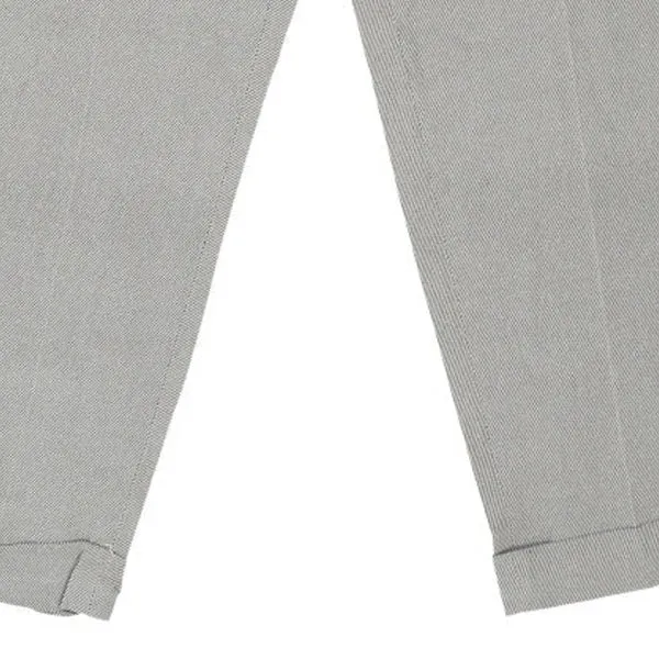 Burberry Trousers - 26W UK 8 Grey Viscose
