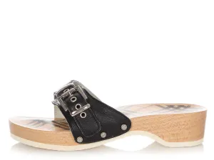 Burberry Wooden Slide Sandals