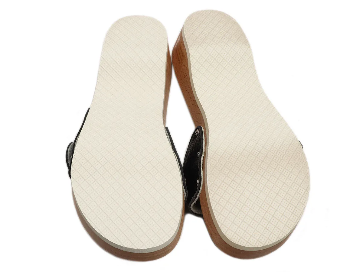 Burberry Wooden Slide Sandals