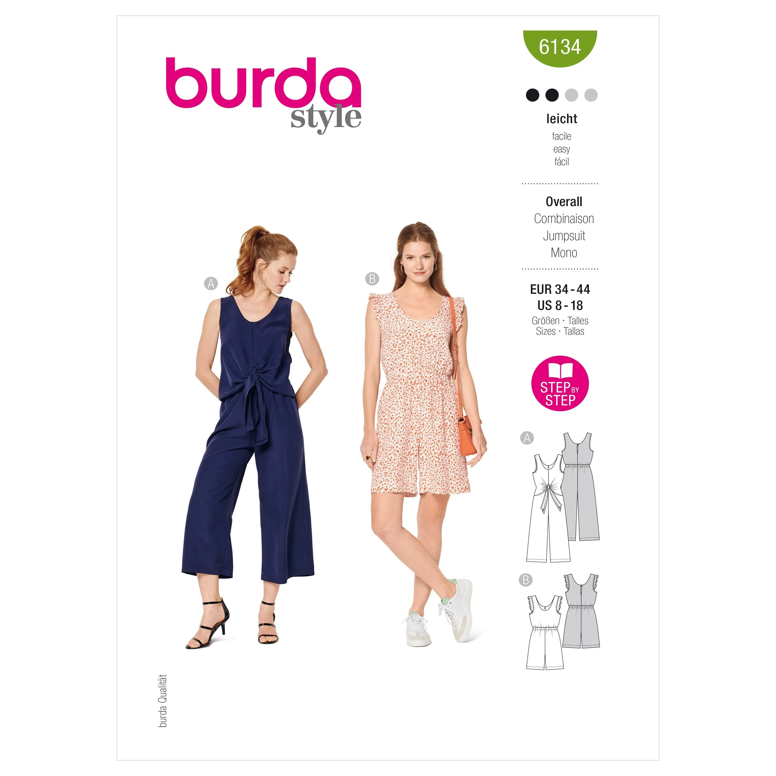 Burda Sewing Pattern 6134 Jumpsuit