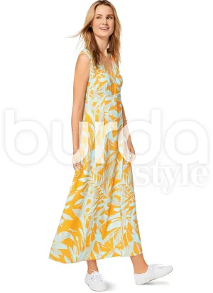 Burda Style Pattern BD6496 Misses' High Waist Dress