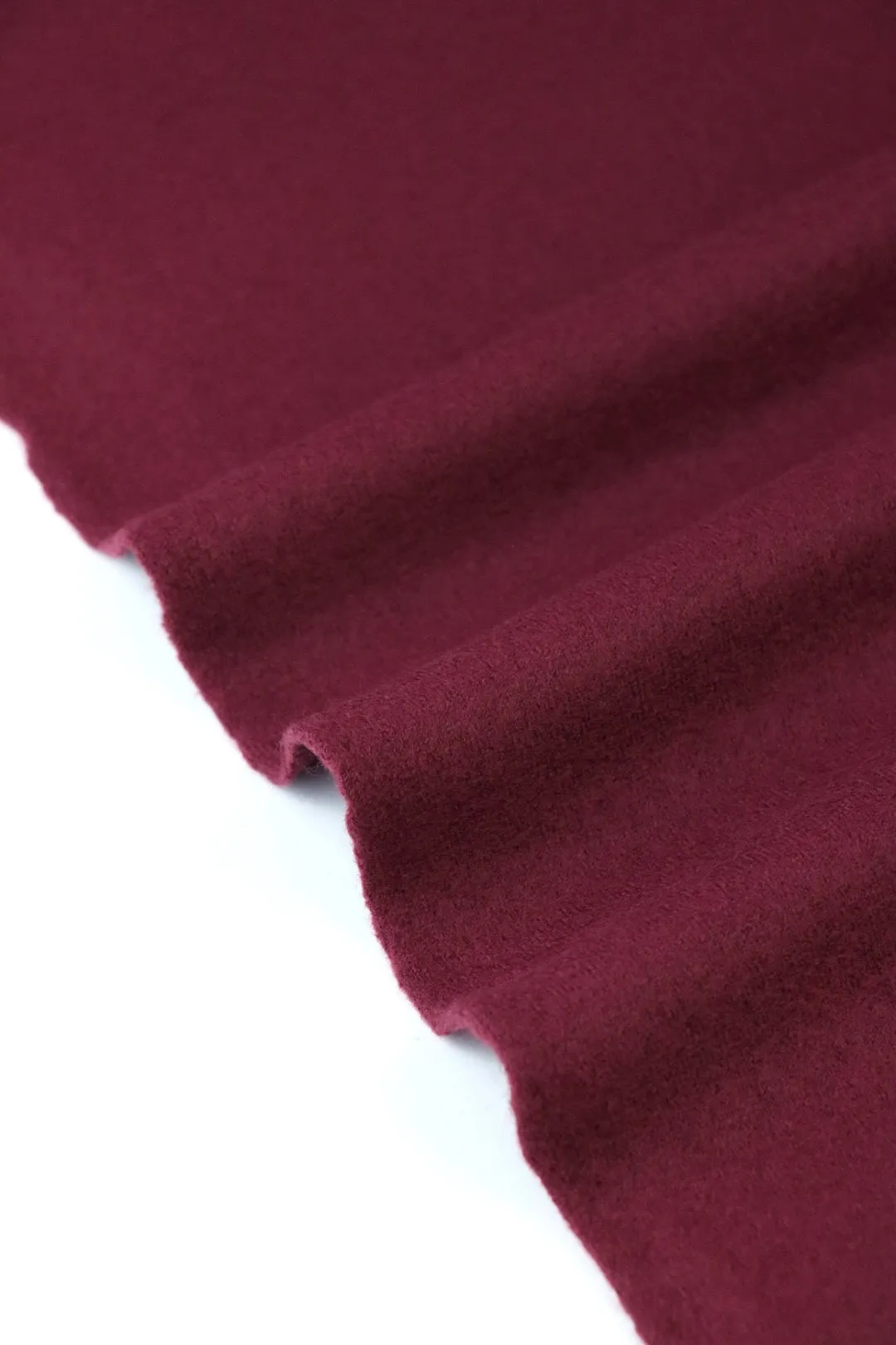 Burgundy Moscow Brushed Wool Knit | By The Half Yard