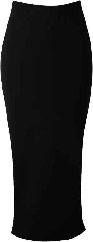Business Pencil Skirt for Women High Waisted Below Knee Bodycon Skirts 2025 Fashion Solid Sexy Office Work Skorts