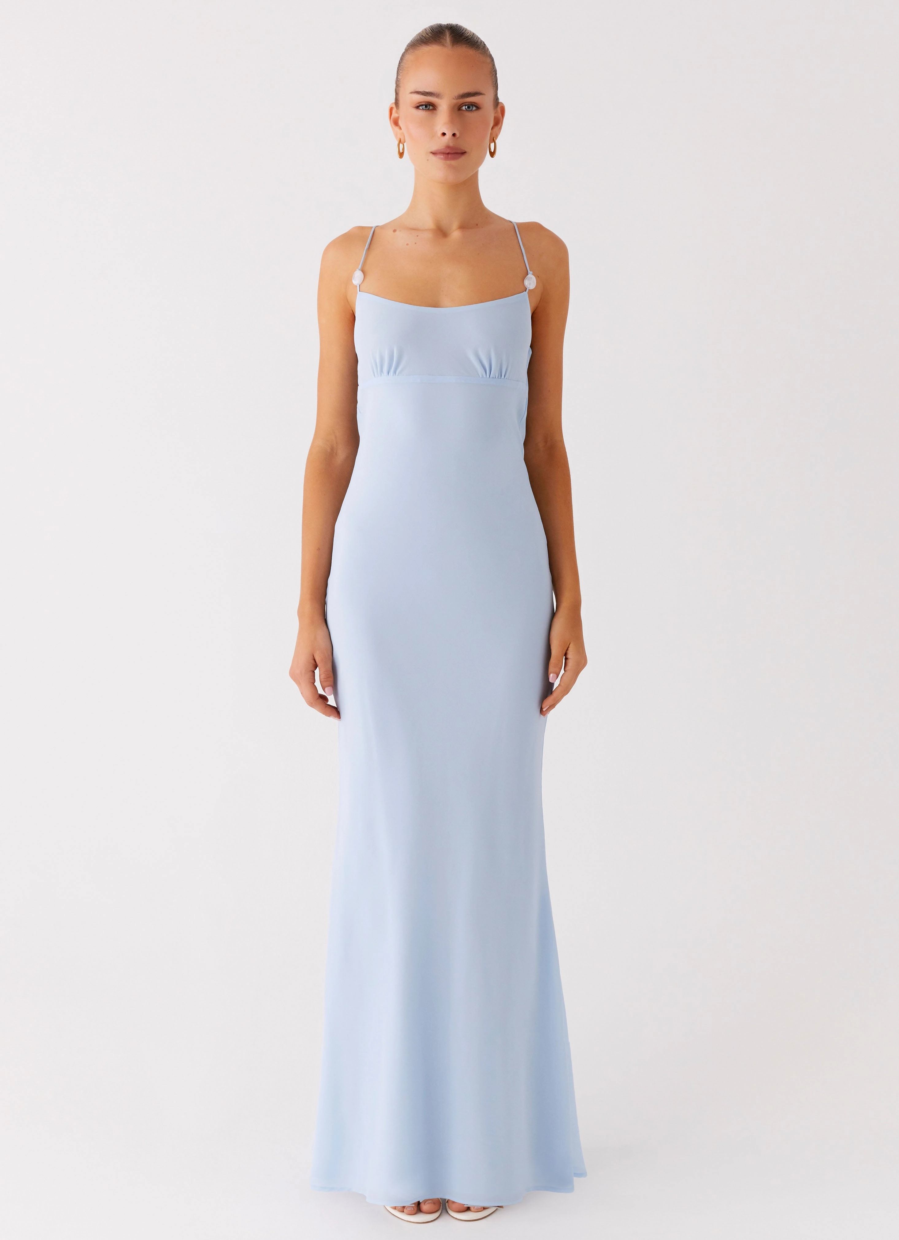 Cabello Maxi Dress - Pale Blue