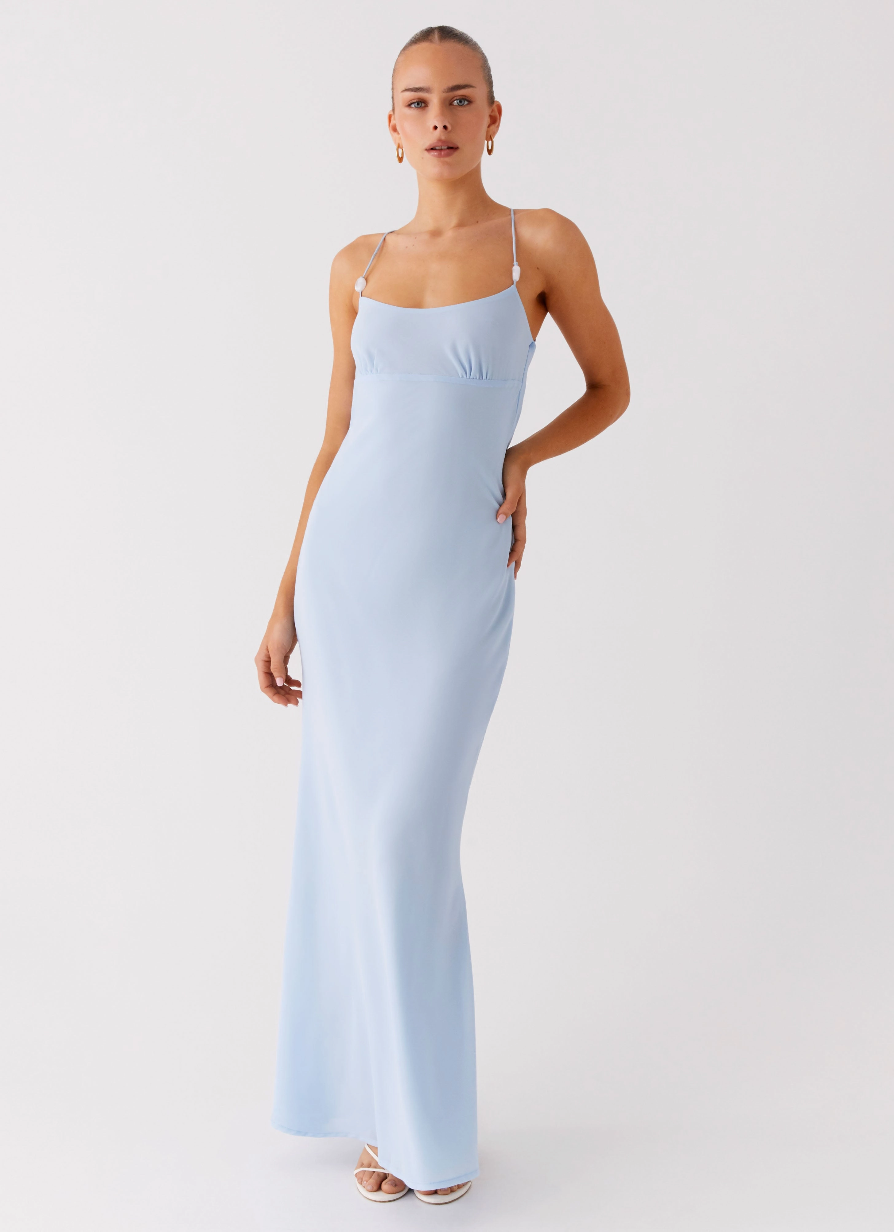 Cabello Maxi Dress - Pale Blue