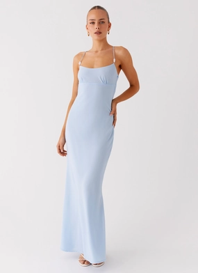 Cabello Maxi Dress - Pale Blue Cabello Maxi Dress - Pale Blue