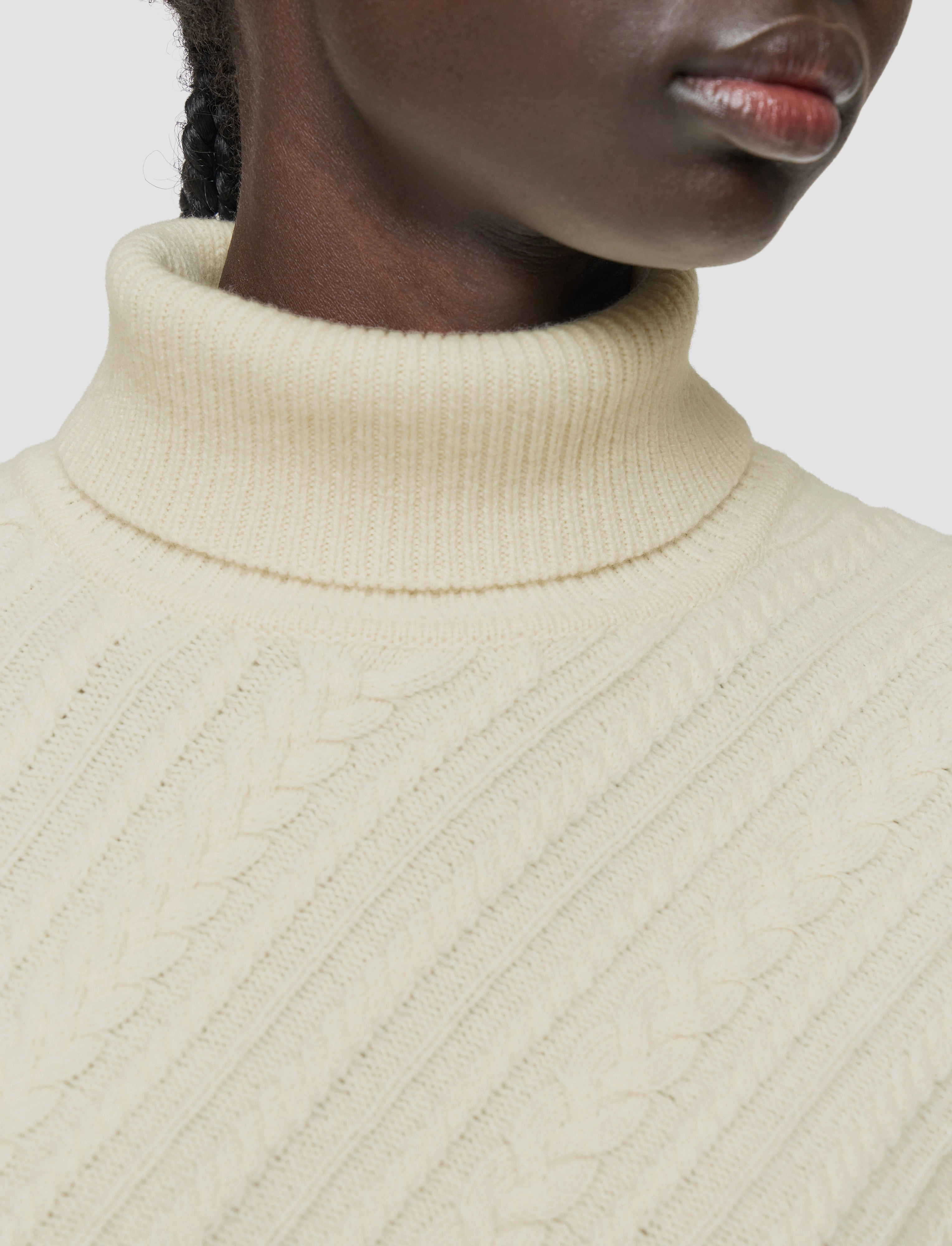 Cable Knit Merino Wool Jumper