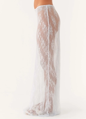 Caden Lace Maxi Skirt - Blue Caden Lace Maxi Skirt - Blue