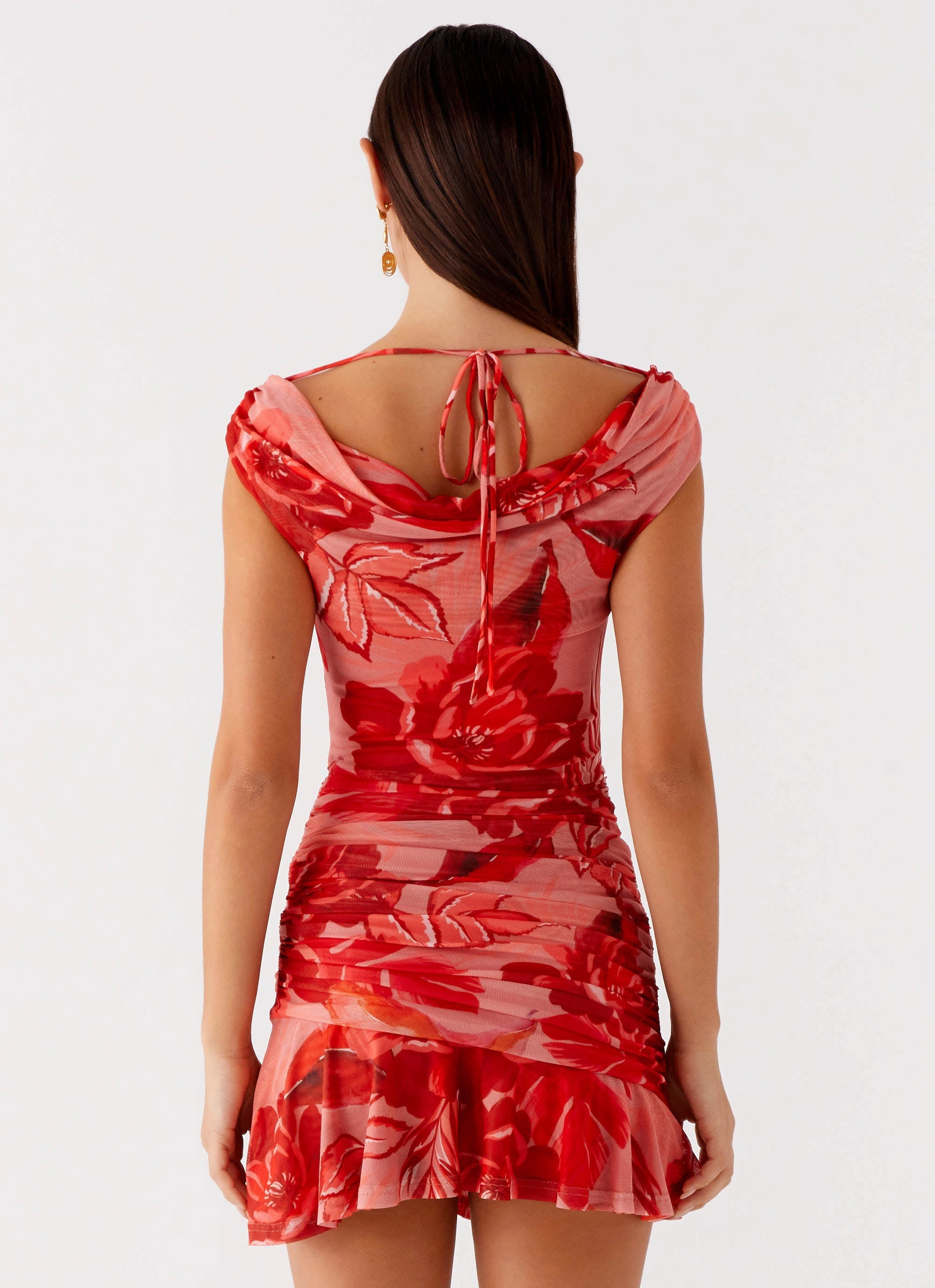 Cait Mini Dress - Sicily Sunsets Print