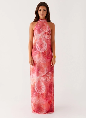 California Maxi Dress - Flamingo Fling California Maxi Dress - Flamingo Fling