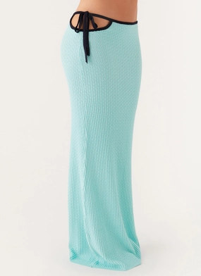 Cameron Crochet Maxi Skirt - Pale Blue Cameron Crochet Maxi Skirt - Pale Blue