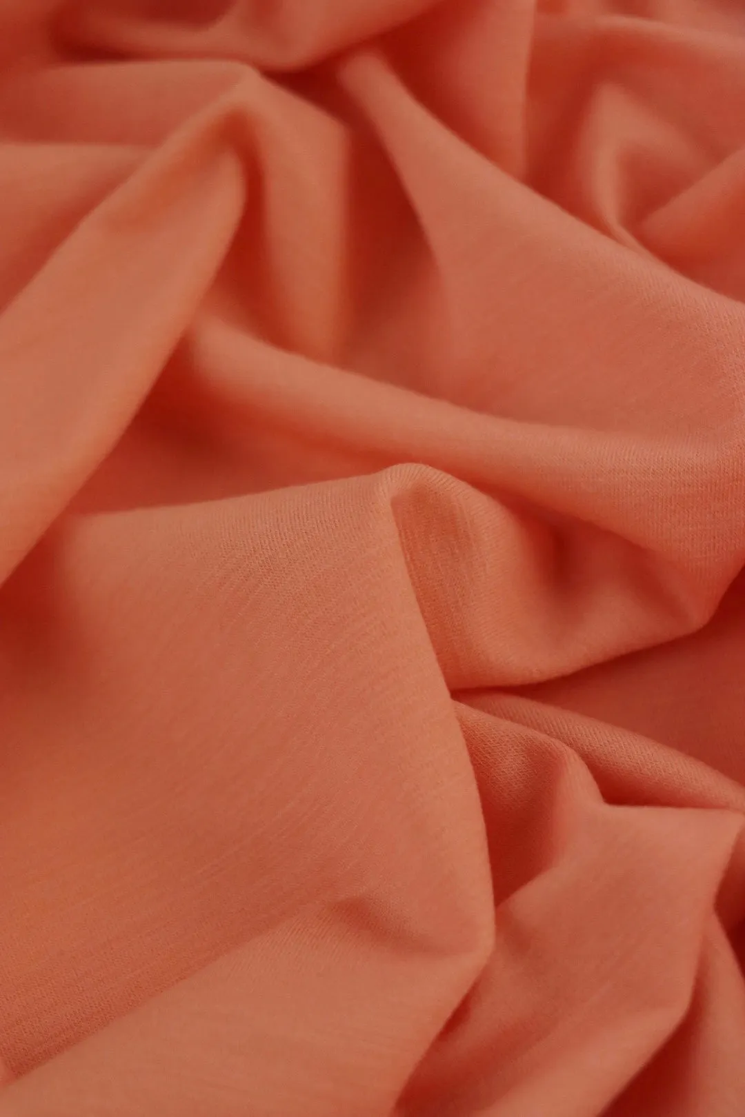 Cantaloupe Galway Wool Spandex Jersey Knit | By The Half Yard