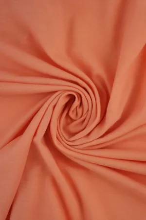 Cantaloupe Galway Wool Spandex Jersey Knit | By The Half Yard