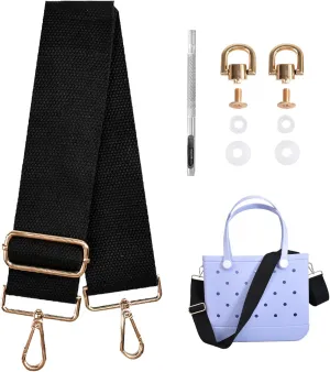 Canvas Bag Strap for Bogg Bag Accessories, 2" Width 28-52" Length Adjustable Canvas Strap for Beach Bag