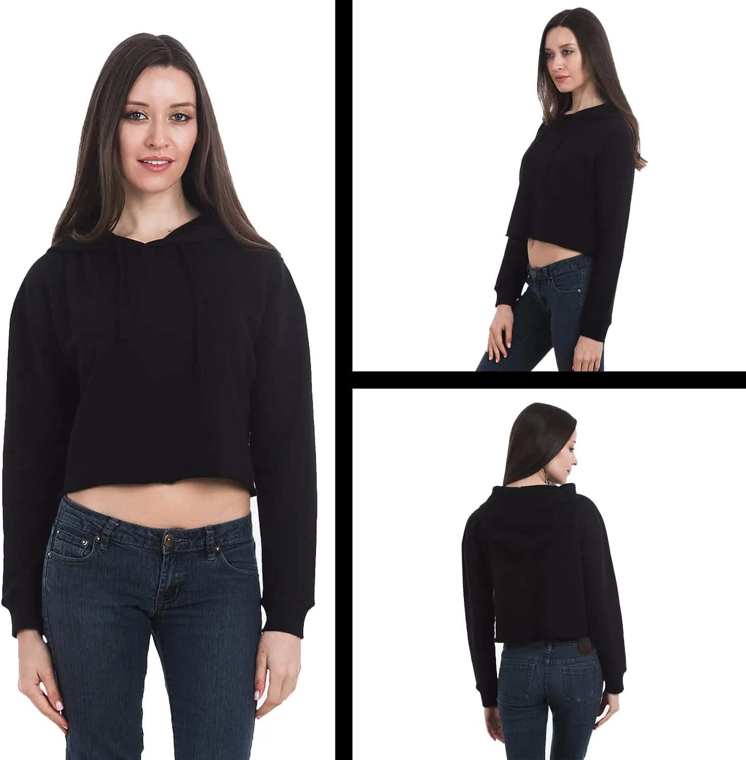 Career Girl Trendsetter Statement Cropped Fleece Hoodie, Soft & Cozy, Trendy Fit