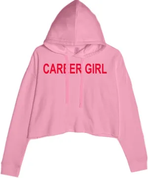 Career Girl Trendsetter Statement Cropped Fleece Hoodie, Soft & Cozy, Trendy Fit
