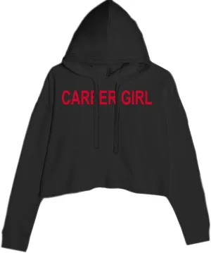 Career Girl Trendsetter Statement Cropped Fleece Hoodie, Soft & Cozy, Trendy Fit