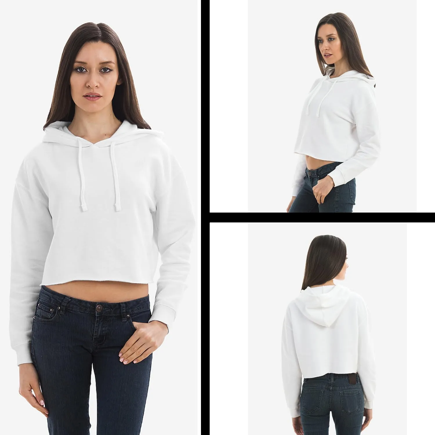 Career Girl Trendsetter Statement Cropped Fleece Hoodie, Soft & Cozy, Trendy Fit