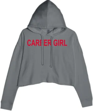 Career Girl Trendsetter Statement Cropped Fleece Hoodie, Soft & Cozy, Trendy Fit