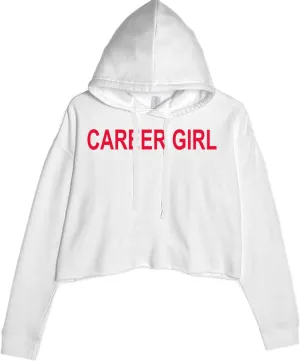 Career Girl Trendsetter Statement Cropped Fleece Hoodie, Soft & Cozy, Trendy Fit