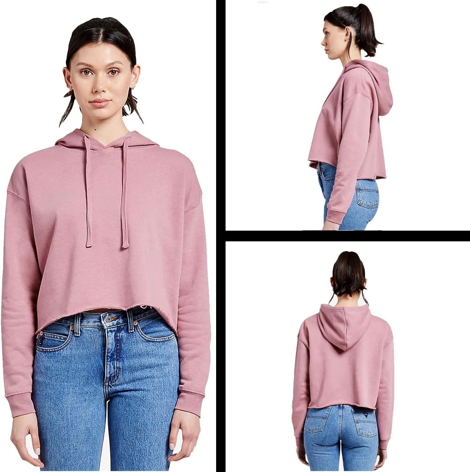 Career Girl Trendsetter Statement Cropped Fleece Hoodie, Soft & Cozy, Trendy Fit