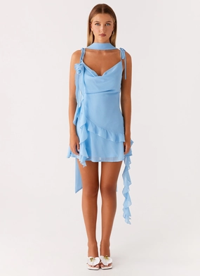 Carina Mini Dress - Blue Carina Mini Dress - Blue