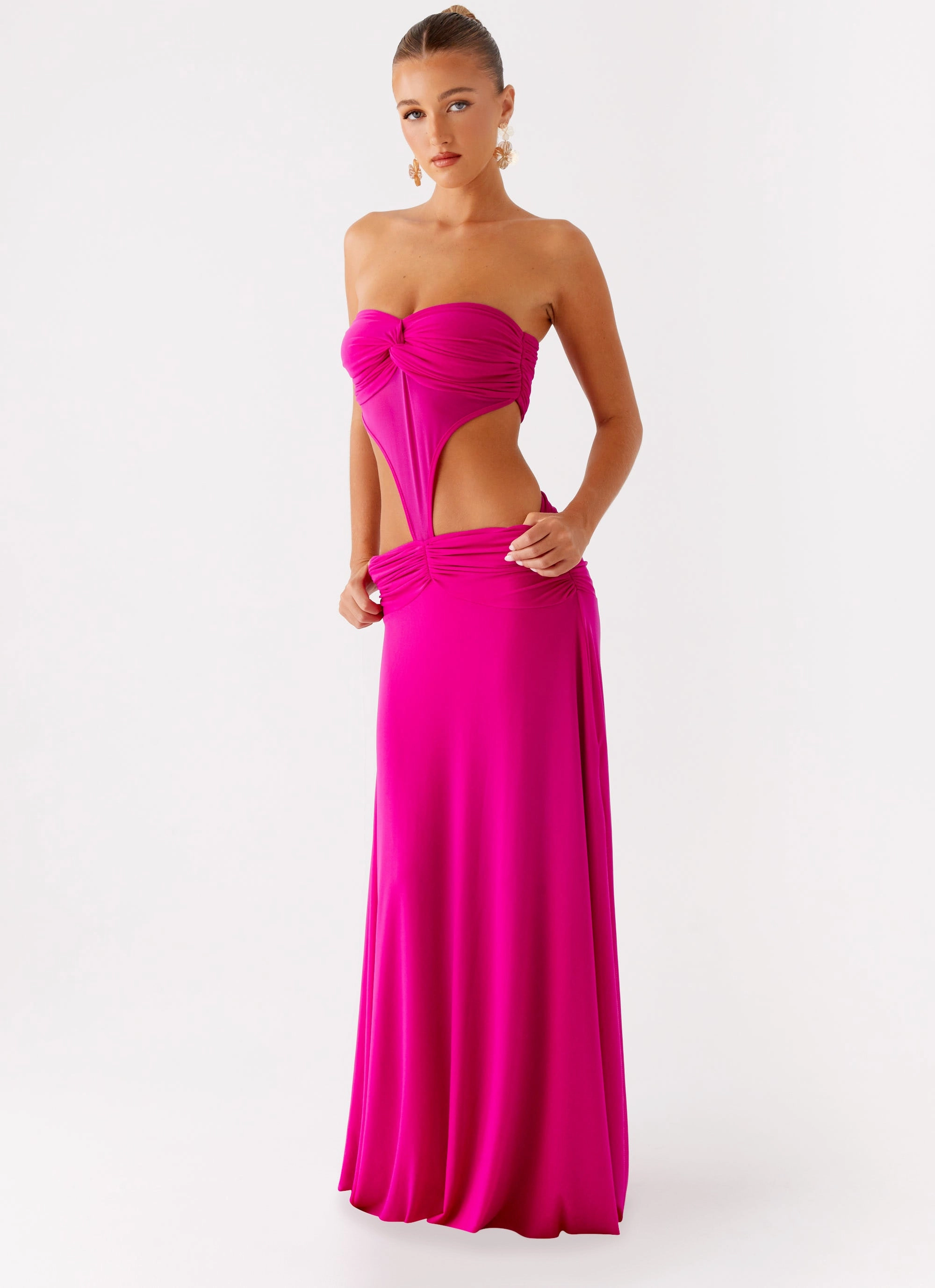 Carlene Maxi Dress - Fuchsia