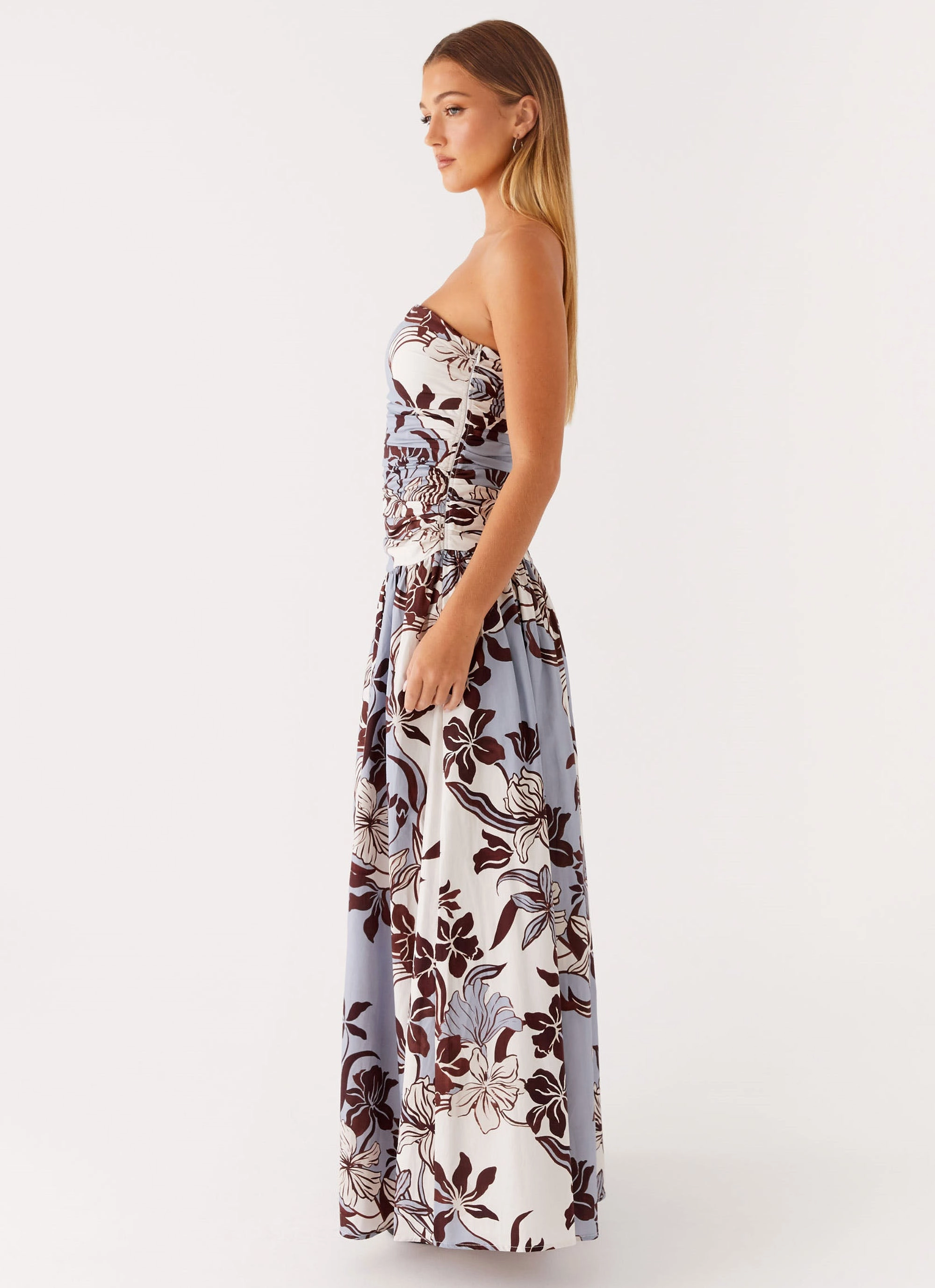 Carmel Maxi Dress - Bluewood Blossom