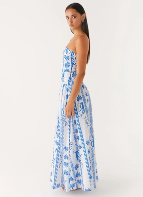 Carmel Maxi Dress - Floral Wave Carmel Maxi Dress - Floral Wave