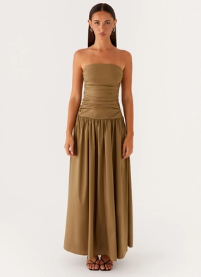 Carmel Maxi Dress - Khaki Carmel Maxi Dress - Khaki