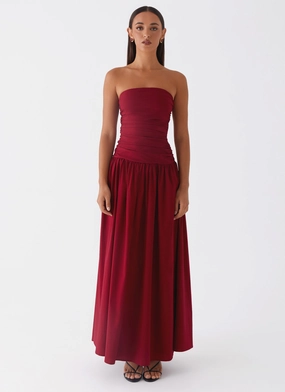 Carmel Maxi Dress - Merlot Carmel Maxi Dress - Merlot