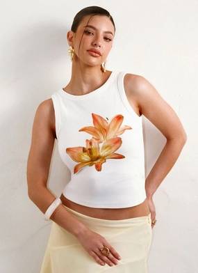 Carmela Tank Top - White Carmela Tank Top - White