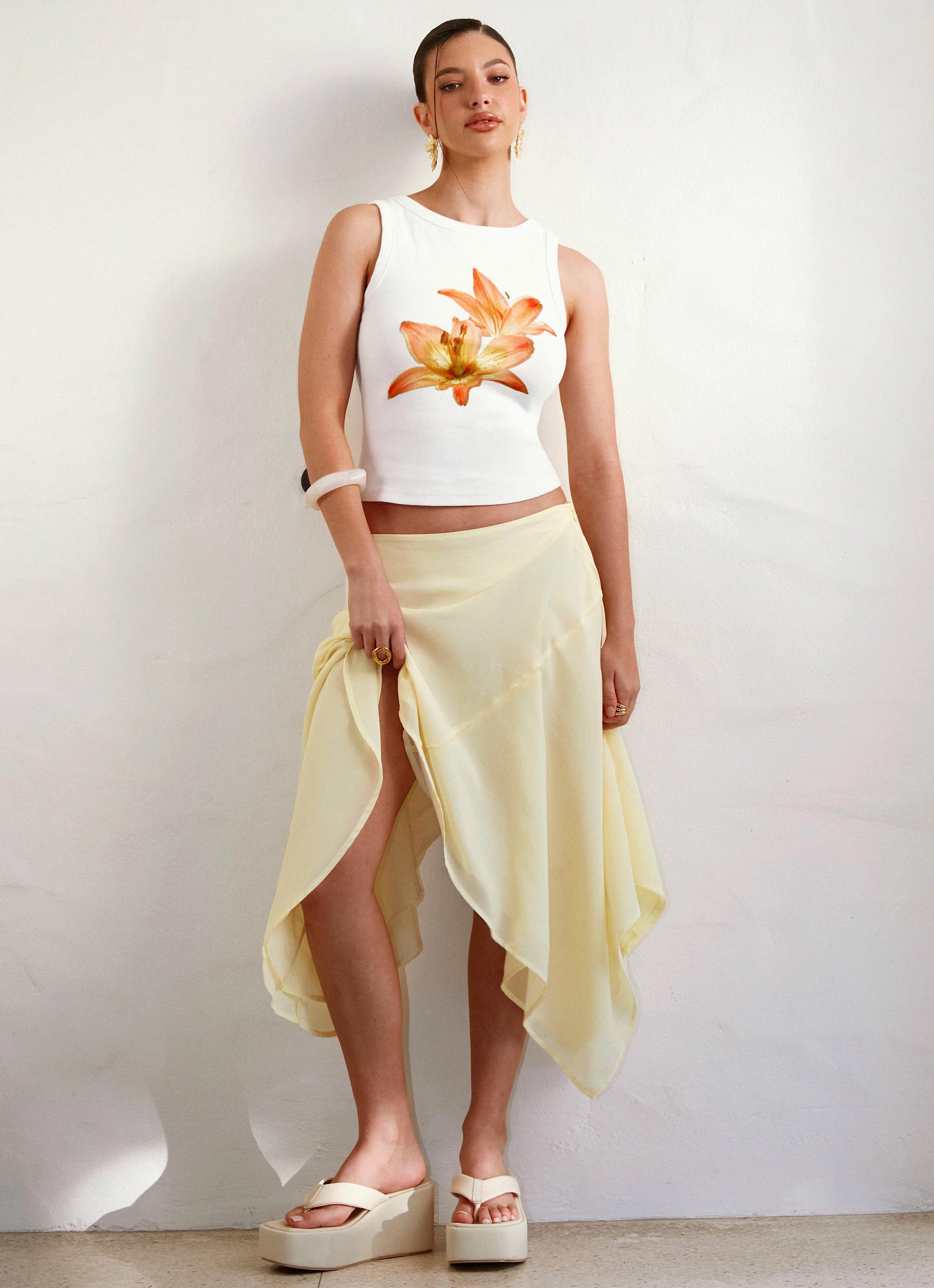 Carmela Tank Top - White