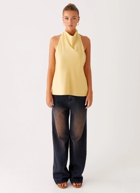 Carsen Halter Top - Yellow Carsen Halter Top - Yellow