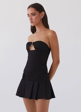 Case Closed Mini Dress - Black Case Closed Mini Dress - Black