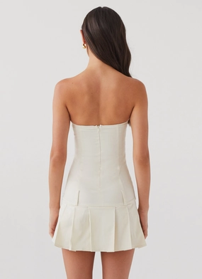 Case Closed Mini Dress - Cement Case Closed Mini Dress - Cement